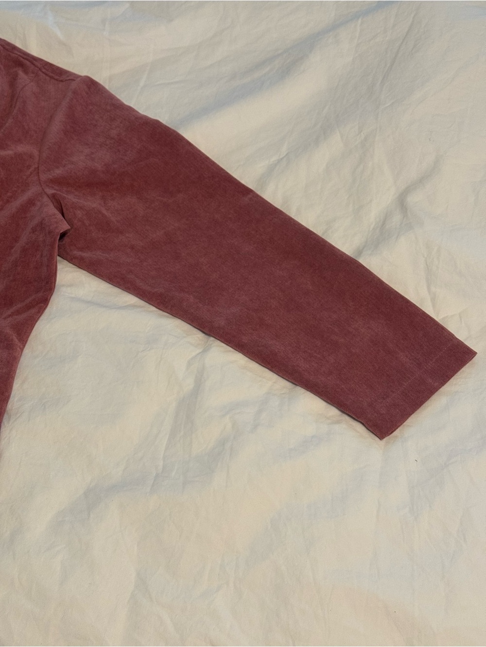 NWT Christopher & Banks Mauve Zip-Front Suede-Style Pullover Sz XL - Picture 4 of 9